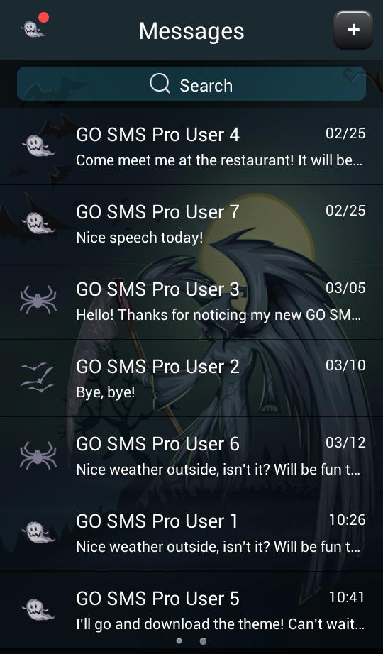 Dark Night for GO SMS