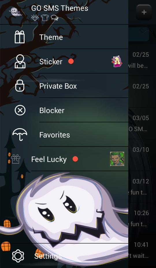 Dark Night for GO SMS