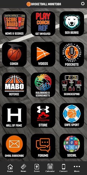 Basketball Manitoba Scoreboard