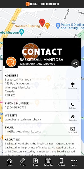 Basketball Manitoba Scoreboard