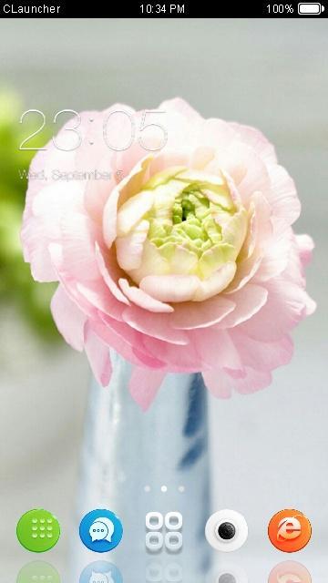 Romantic Pink Flower Theme HD