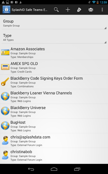 SplashID Safe for Teams