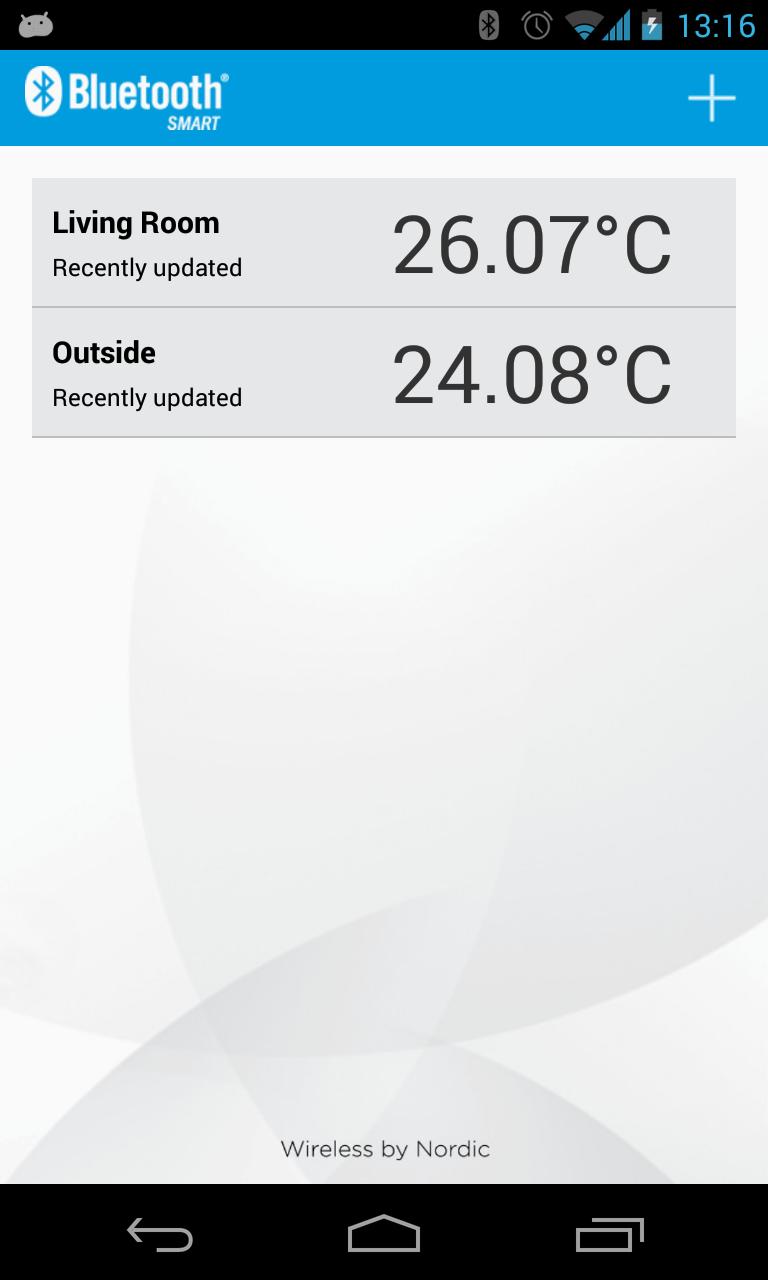 nRF Temp 2.0 for Bluetooth LE