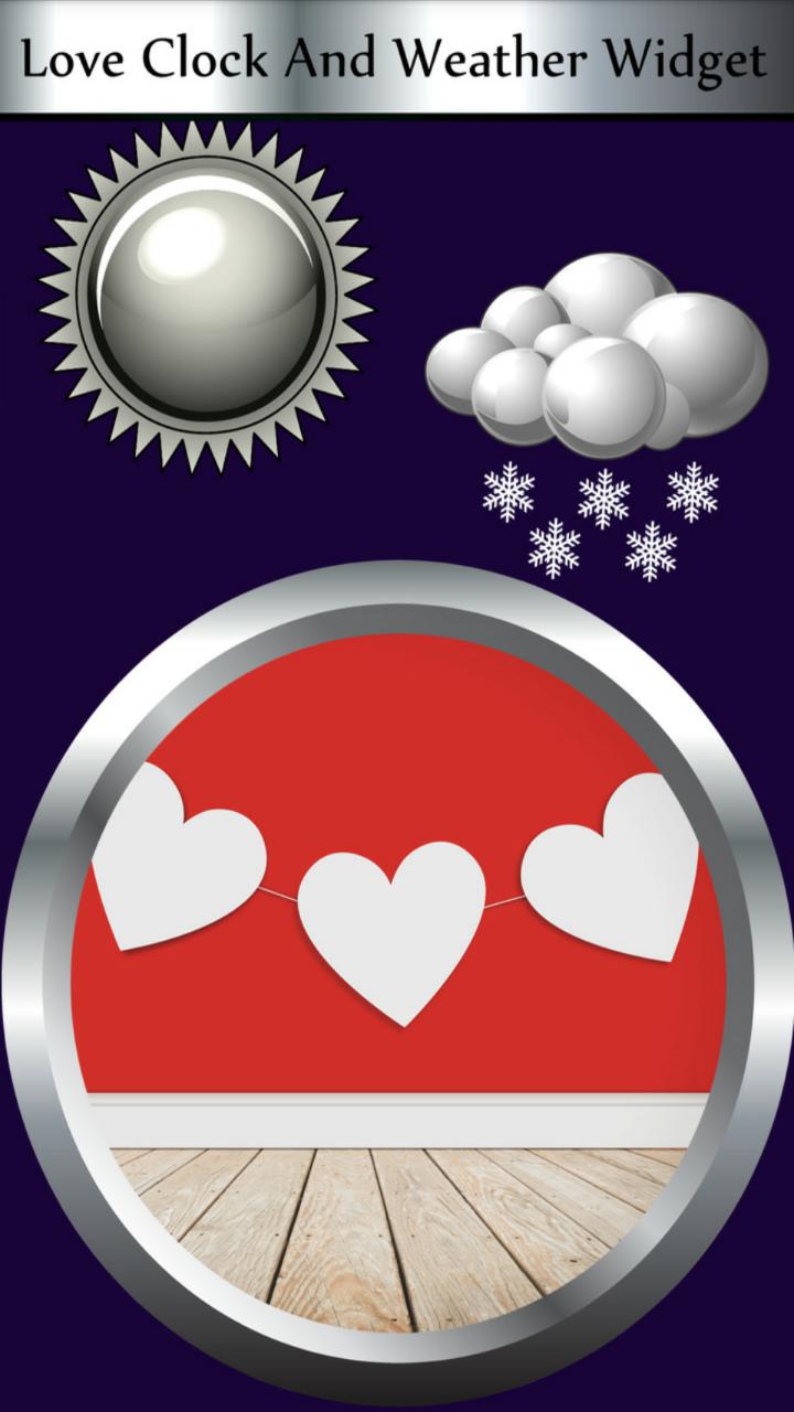Love Clock And Weather Widget