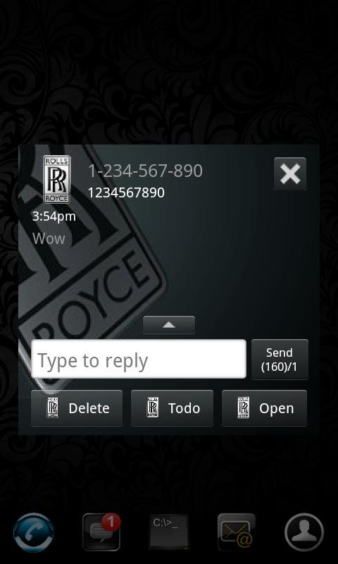 Go sms RollsRoyce
