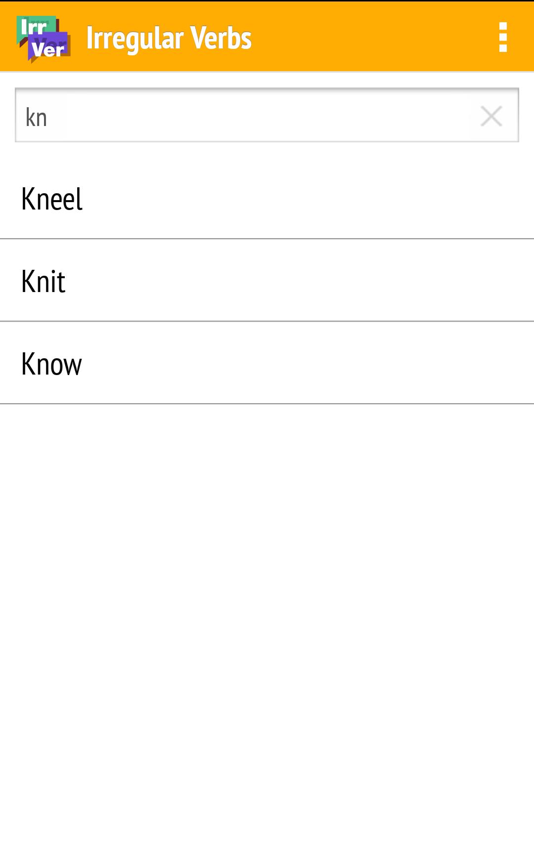 English Irregular Verbs