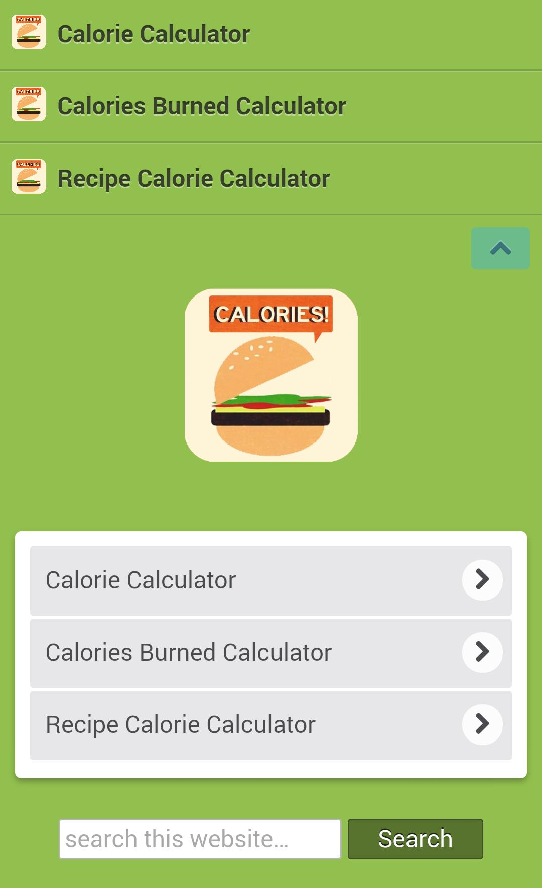 Calorie Counter Lookup Count