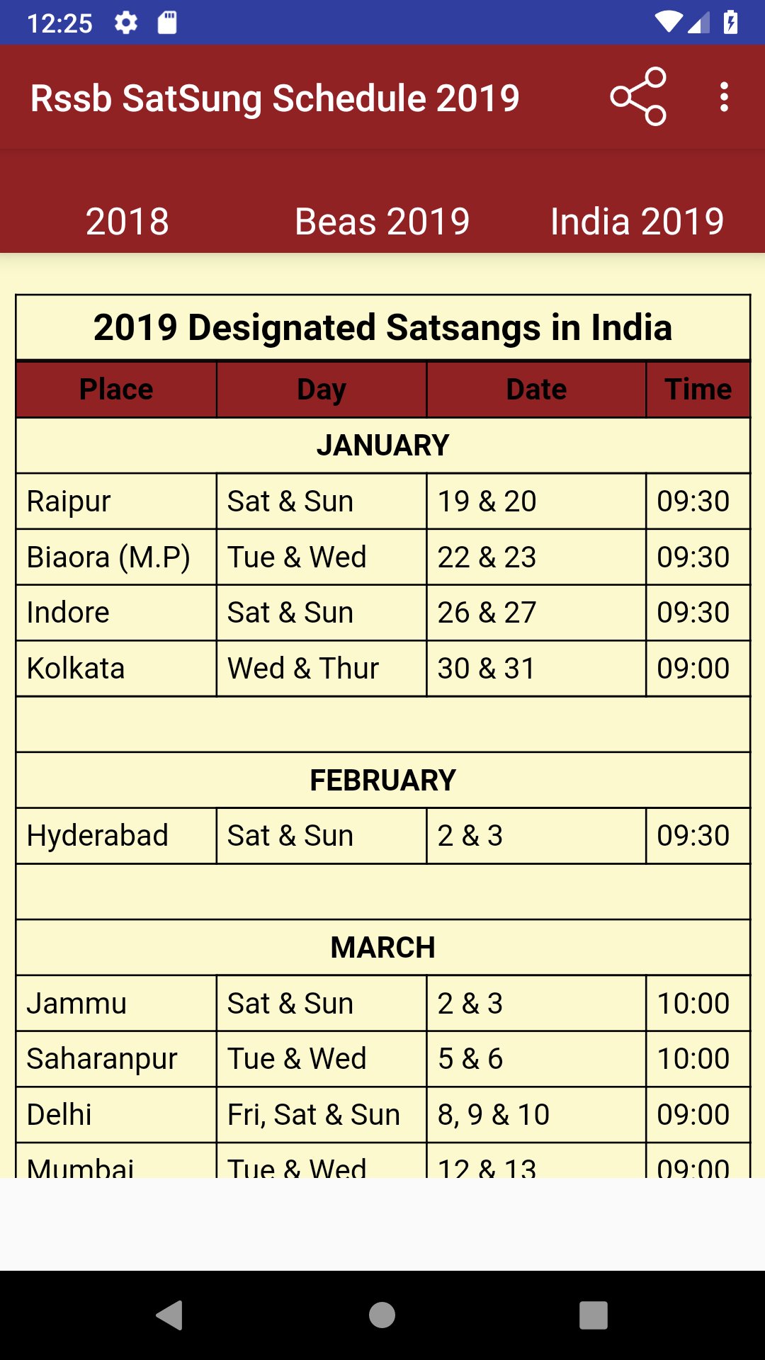 Rssb Satsang Schedule 2020