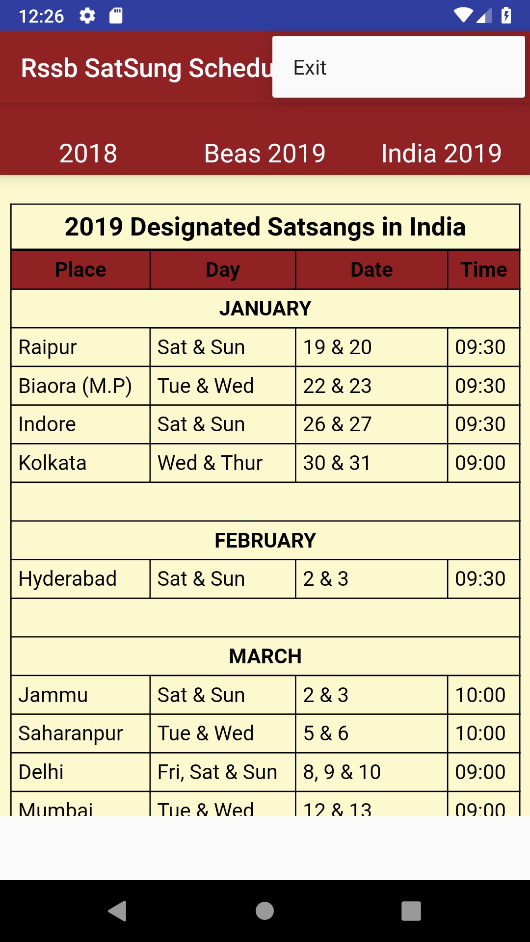 Rssb Satsang Schedule 2020