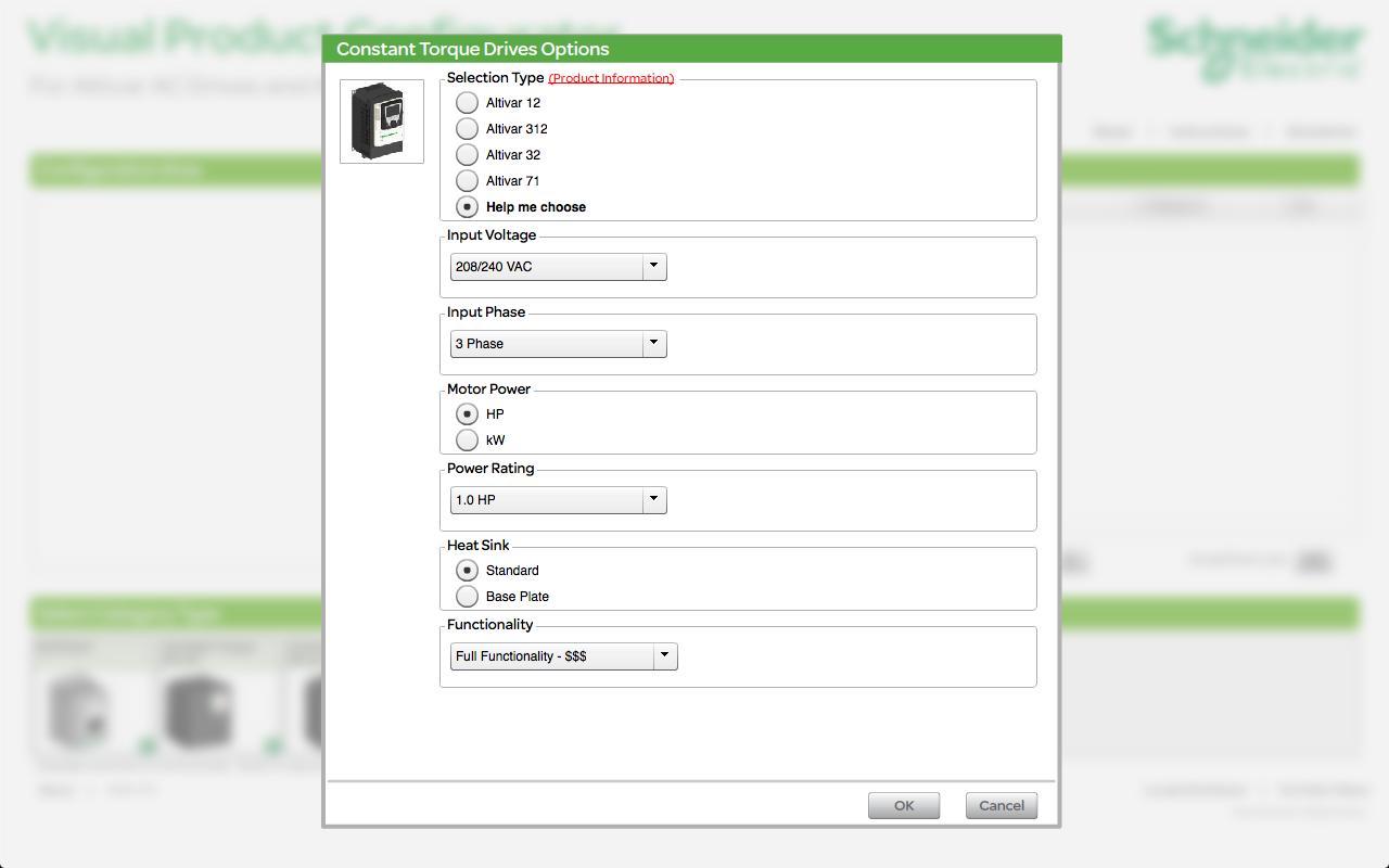 Drives Visual Configurator