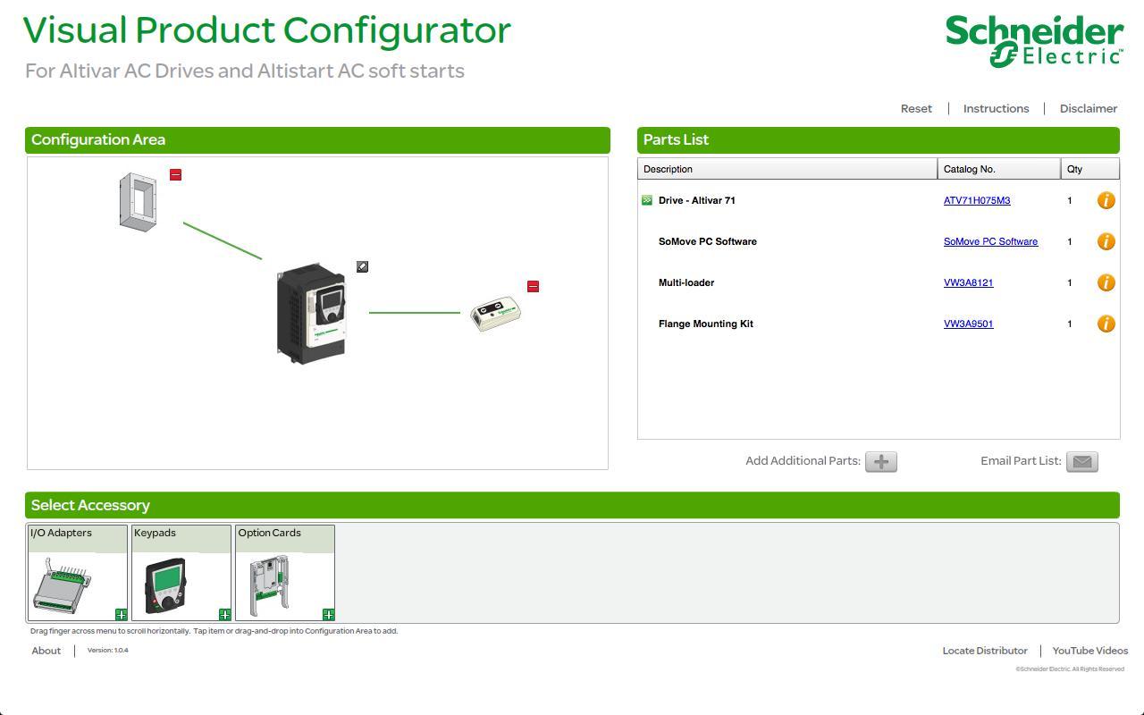 Drives Visual Configurator