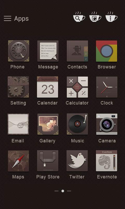 Little cafe GO Launcher Theme