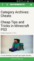 Cheats for Minecraft PS3