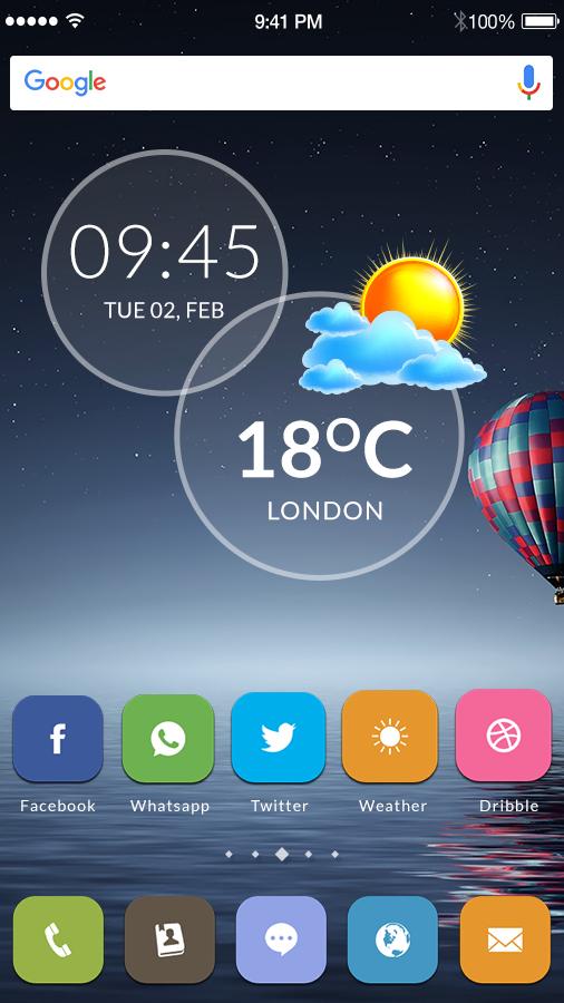 Animated Weather Widget