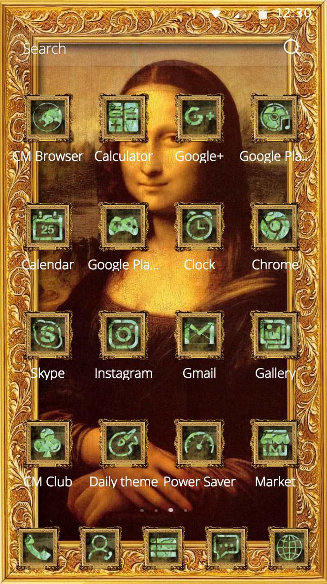 mona lisa theme painting smile