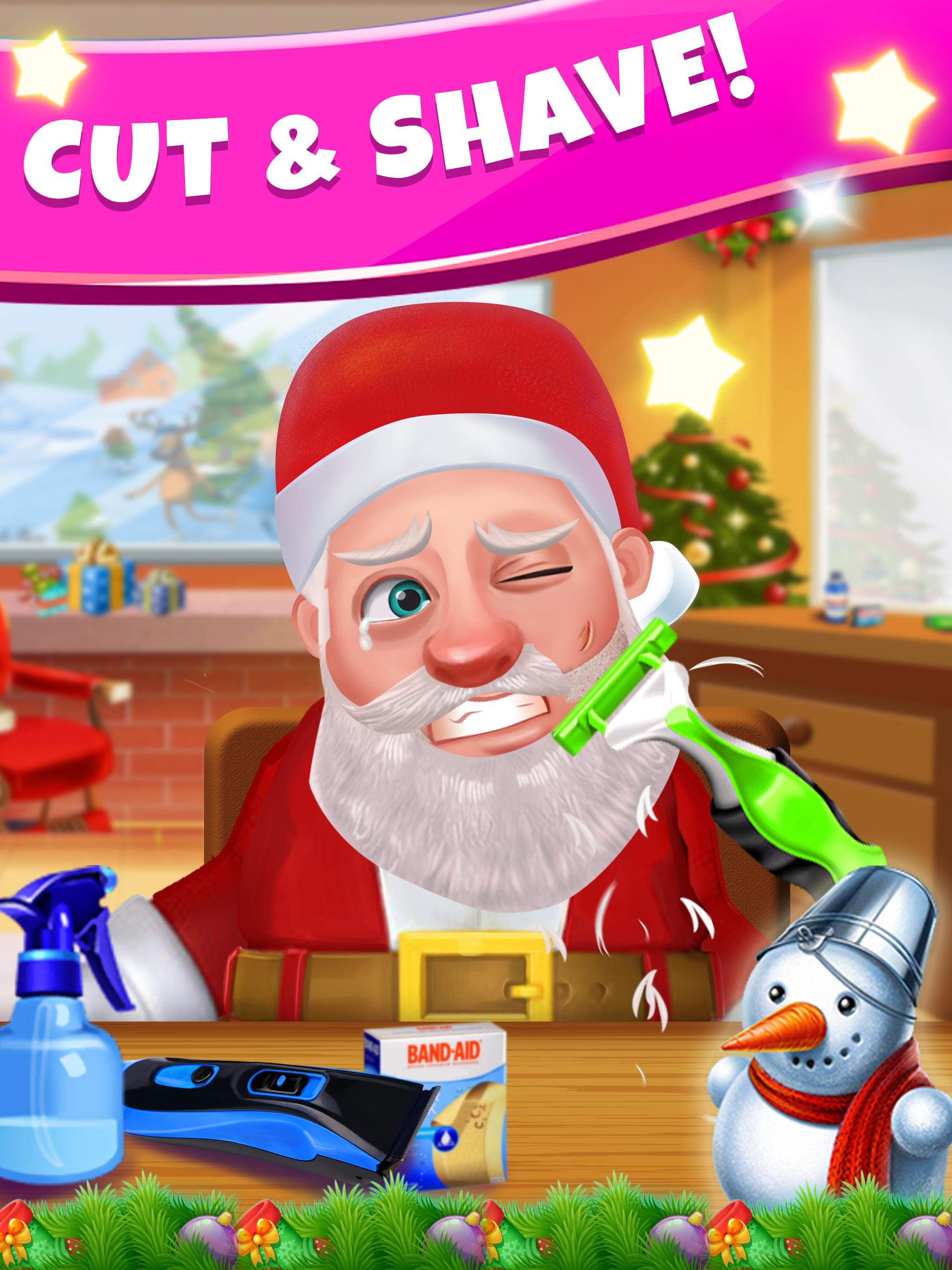 Santa Beard Hair Salon Games