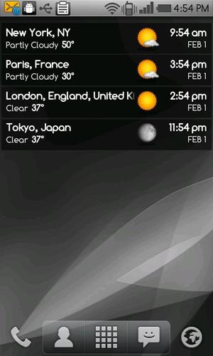 World clock & weather