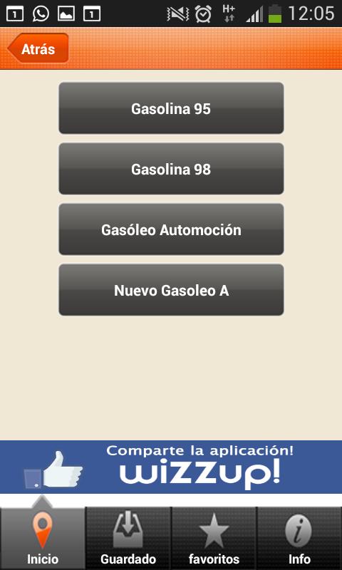Wizzup! Cheap gasoline - Spain