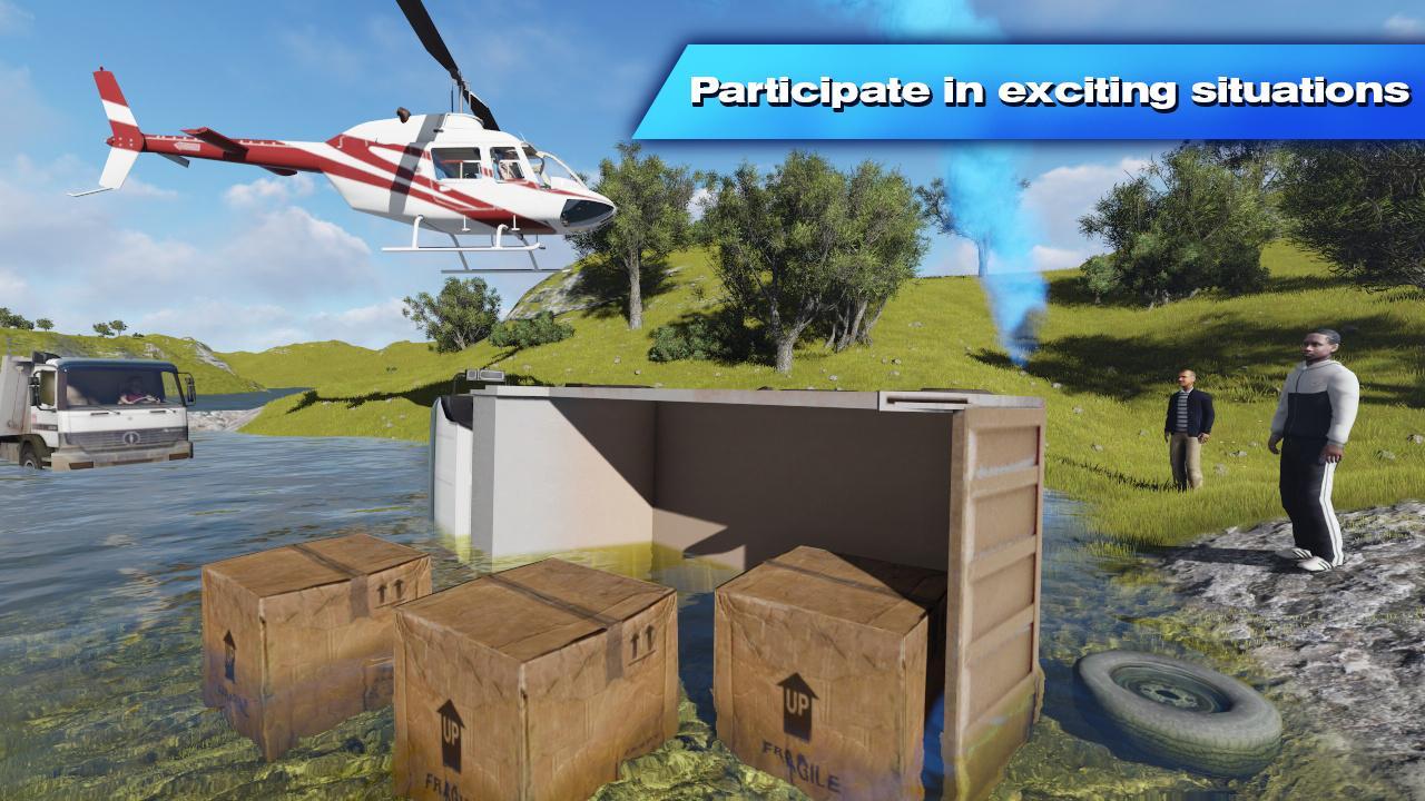 Driver Truck Cargo 3D