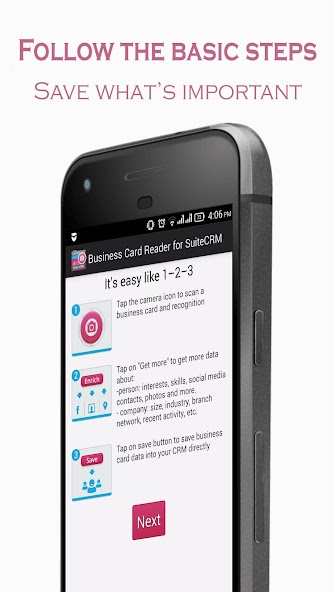 Business Card Reader for Suite