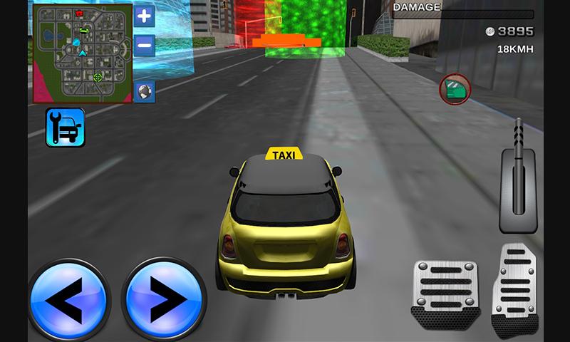 3D City Taxi Driving Mania