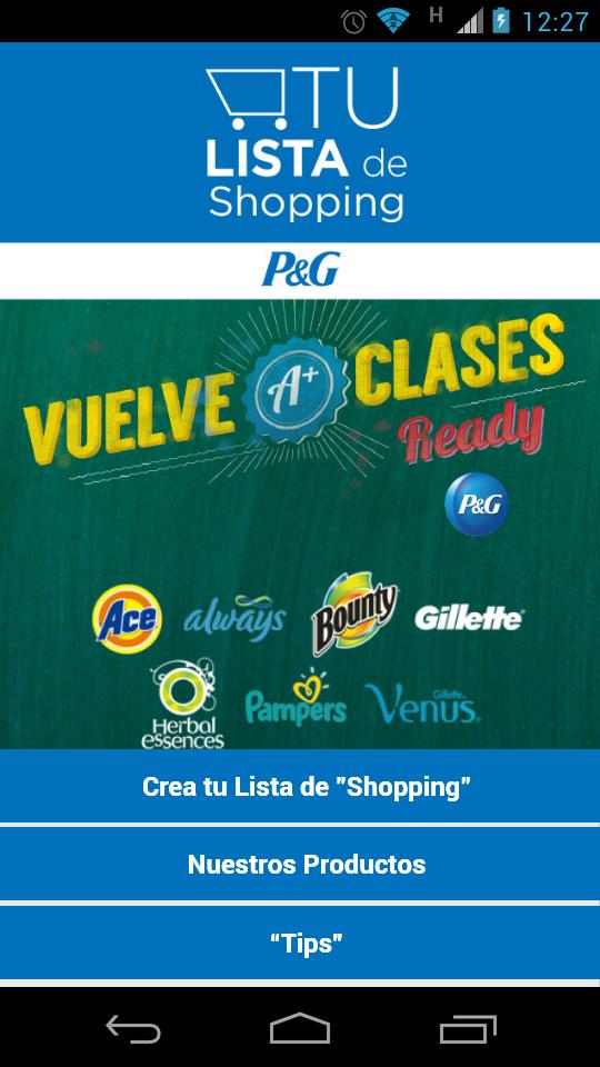 Tu Lista de Shopping - P&G