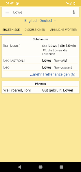 LEO dictionary