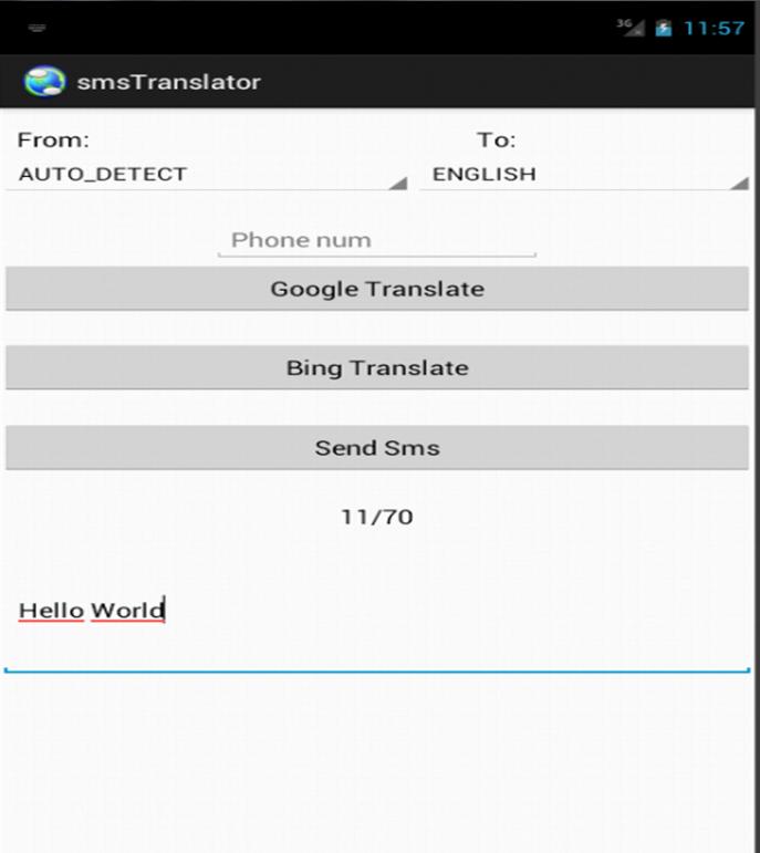Sms world Translator