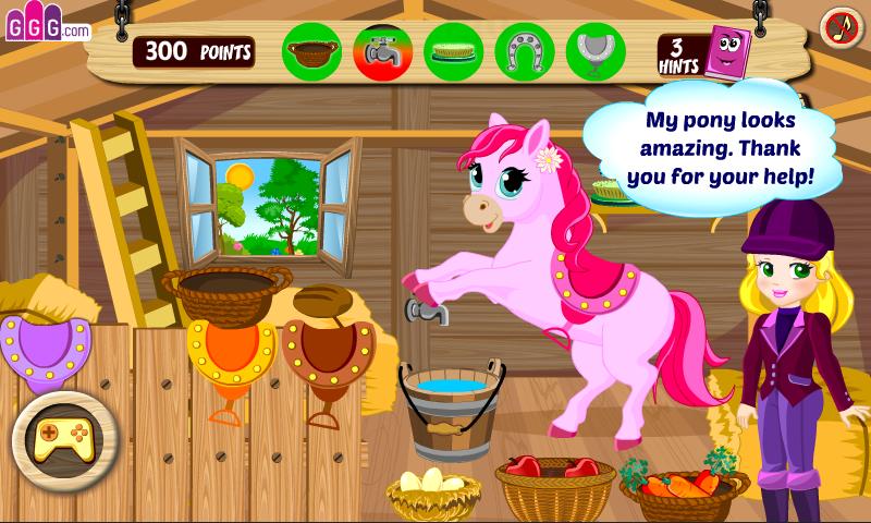 Pony game - Care games