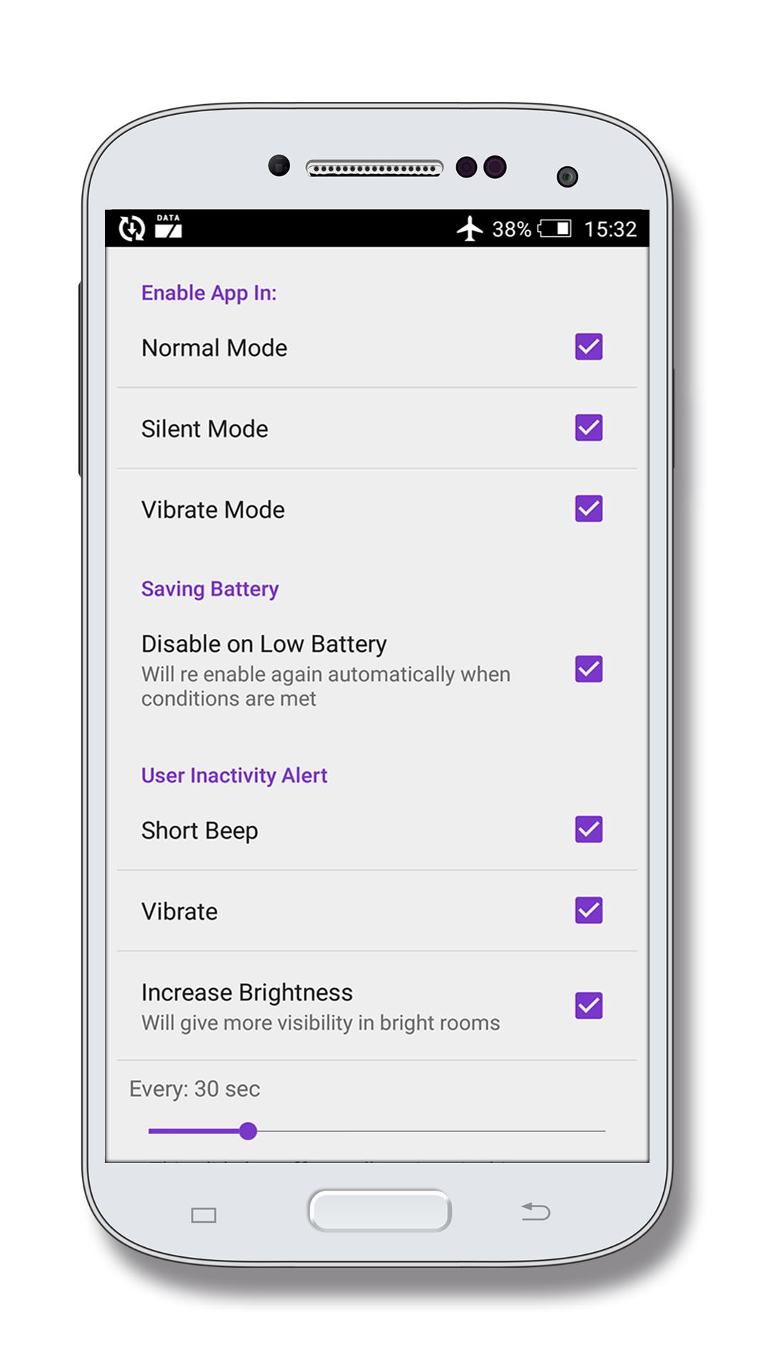 Missed Call Alert App