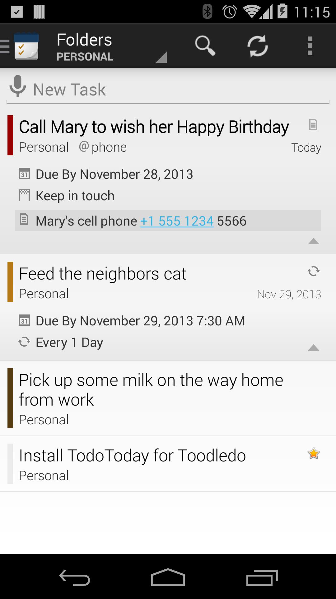 TodoToday for Toodledo