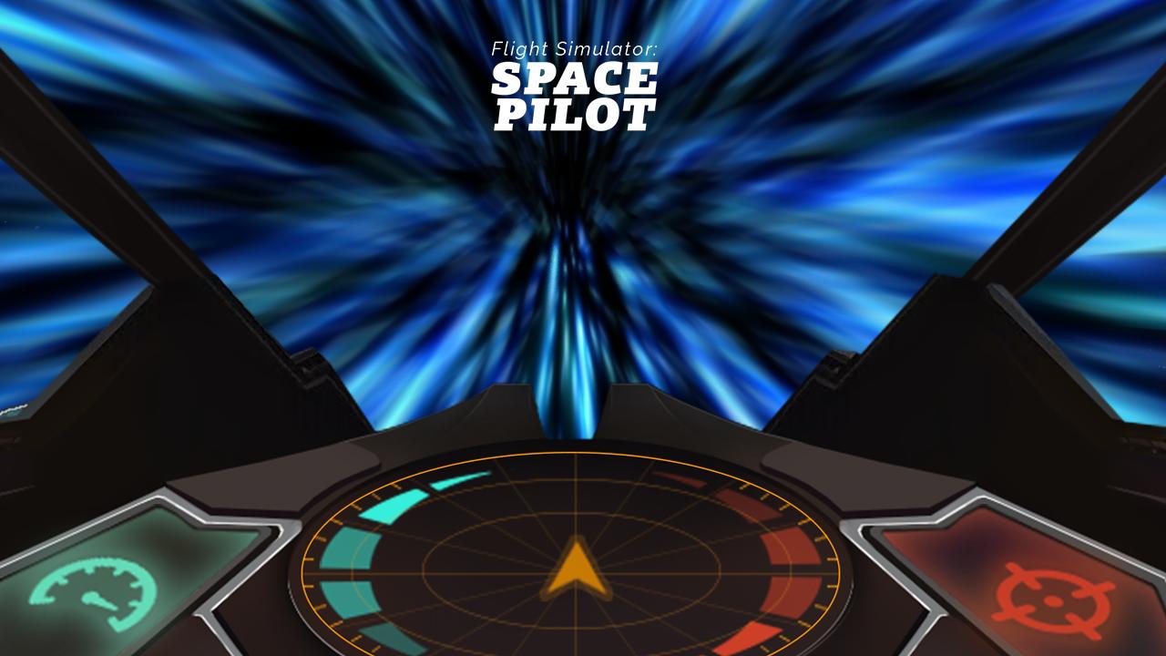Pilot in space simulator