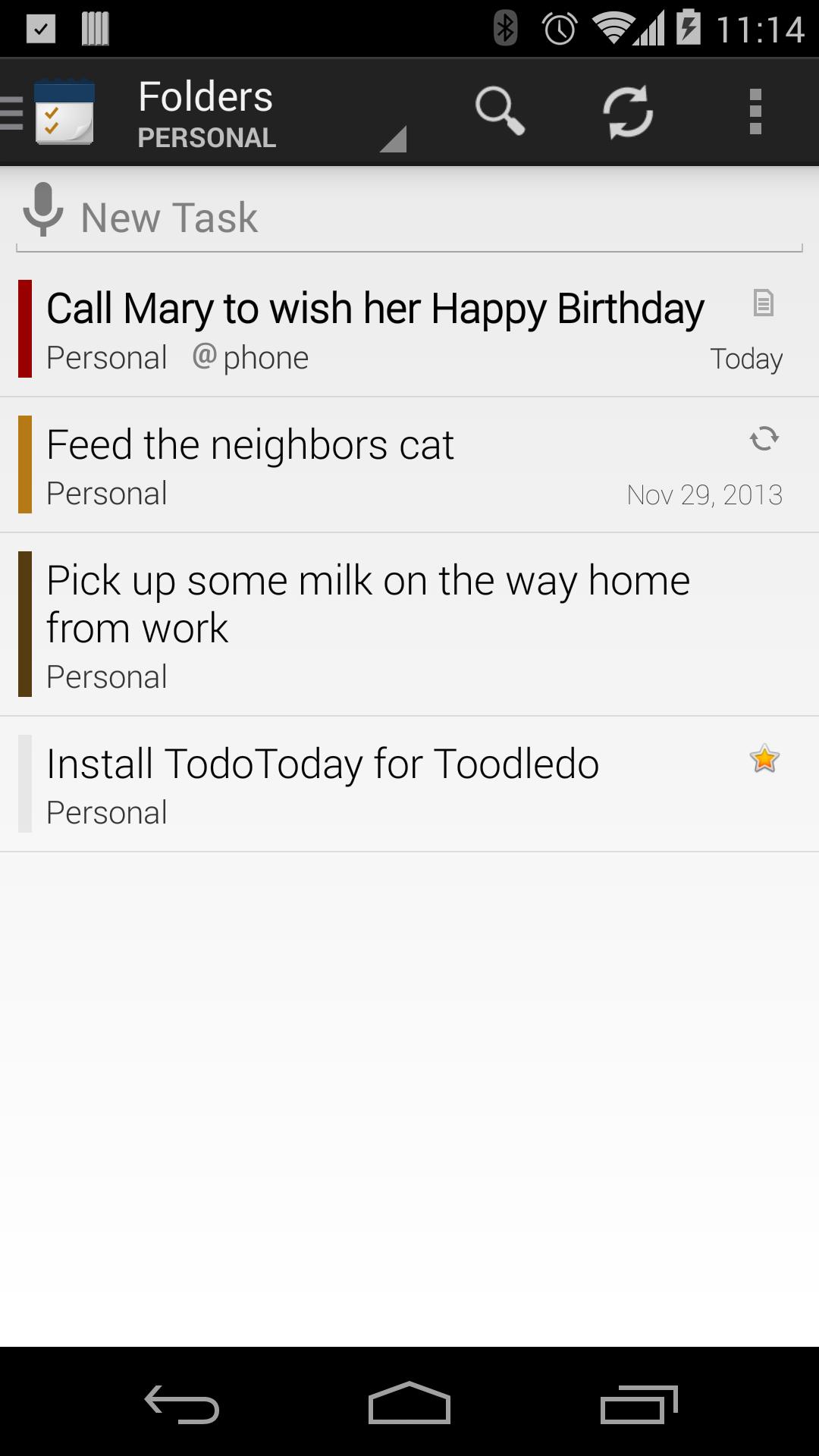 TodoToday for Toodledo
