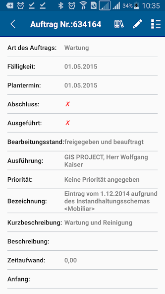 Visa FM Instandhaltungs-App