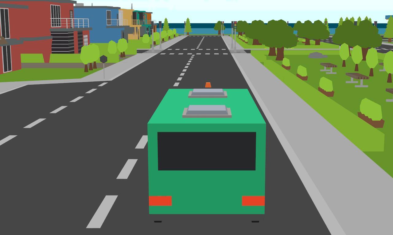 Blocky City Bus Sim Craft