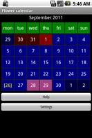 Flower calendar (free)