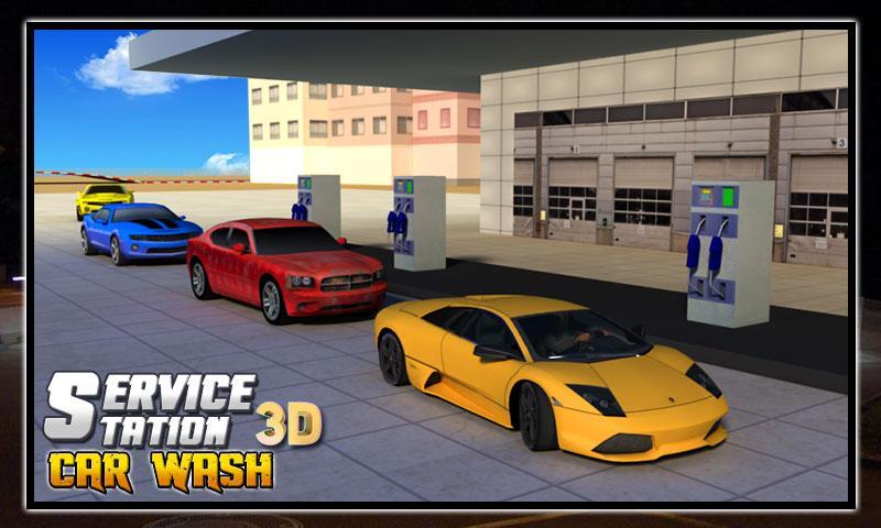 Service Station Car Wash 3D