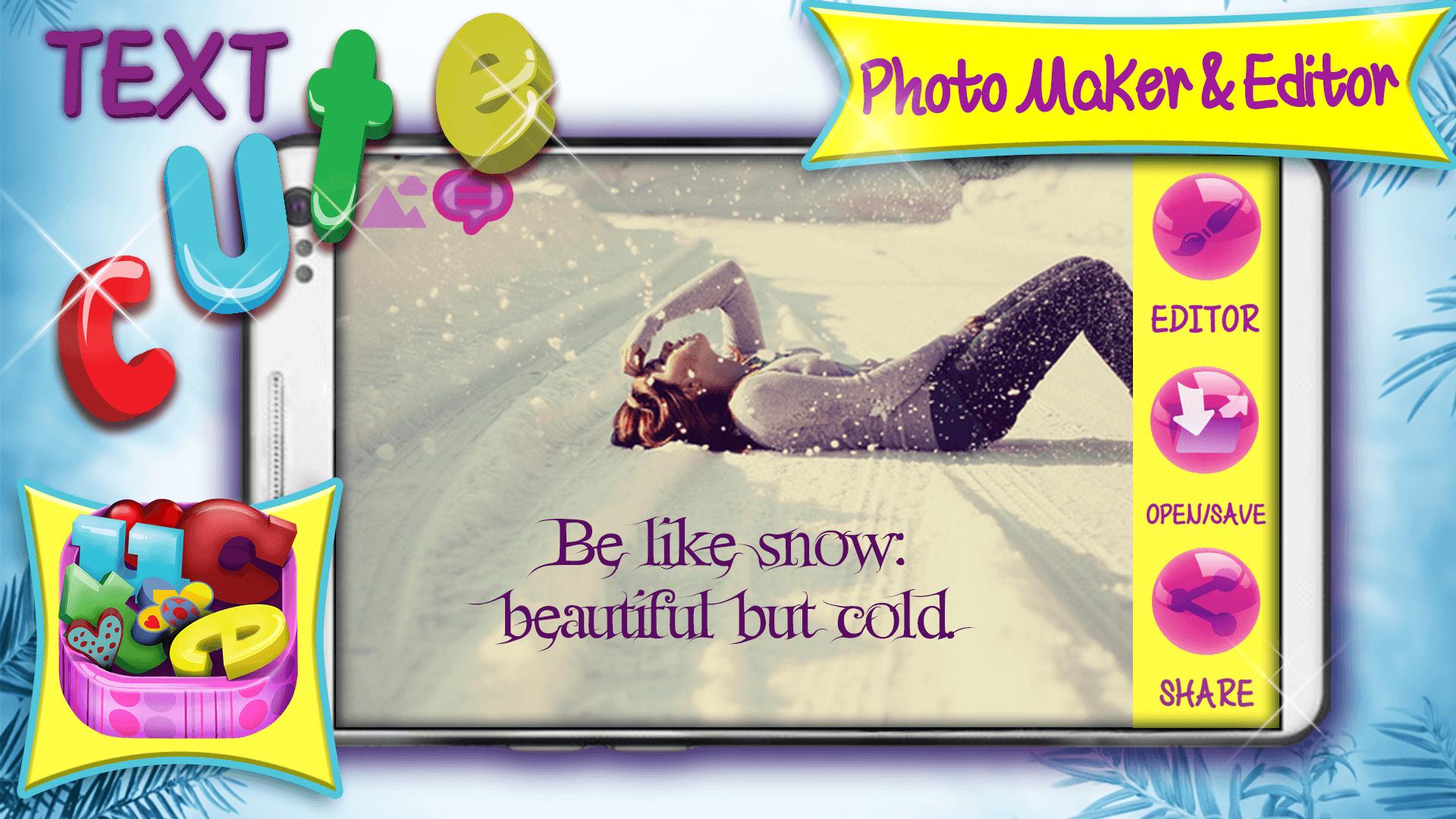 Cute Text Photo Maker & Editor