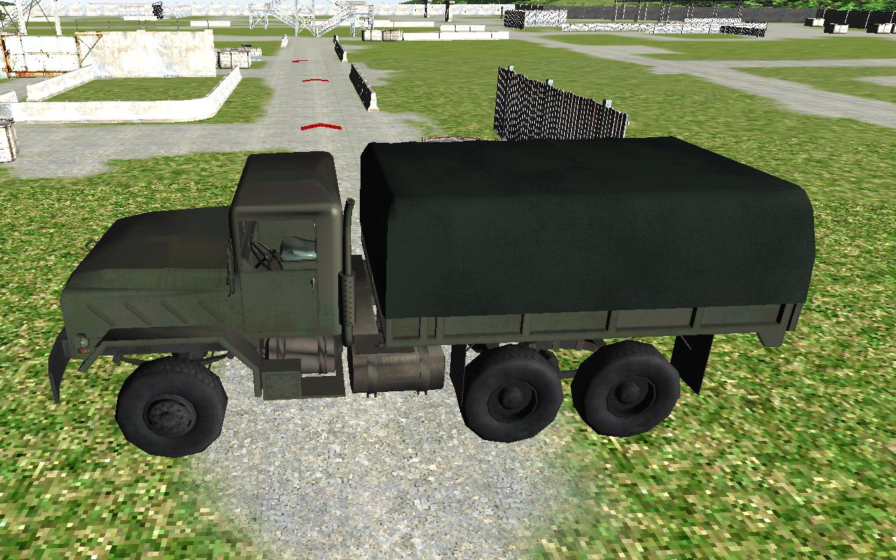 Green Military Convoy Truck