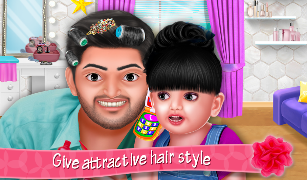 Aadhya's Spa Salon With Daddy