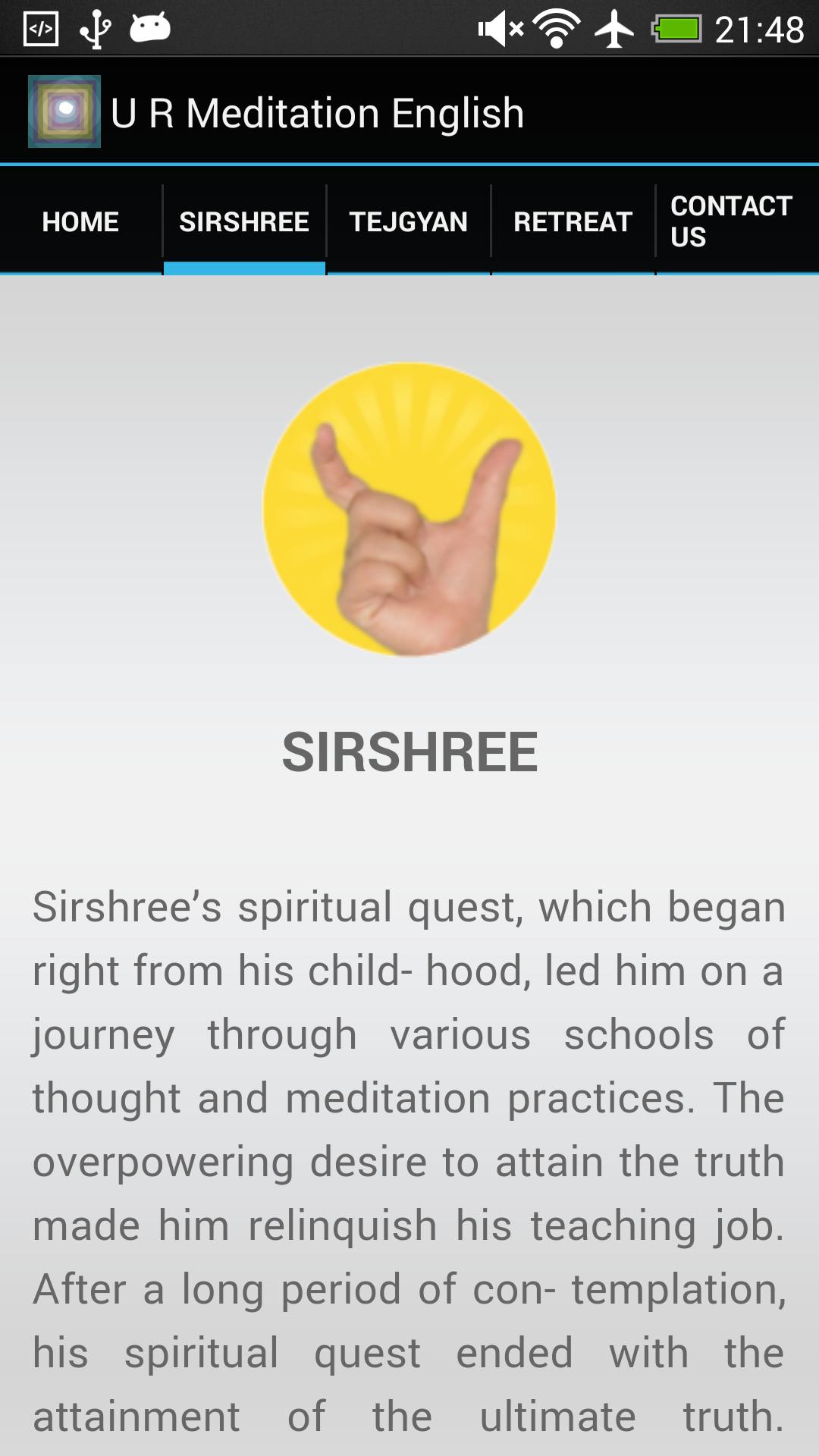 U R MEDITATION - ENGLISH