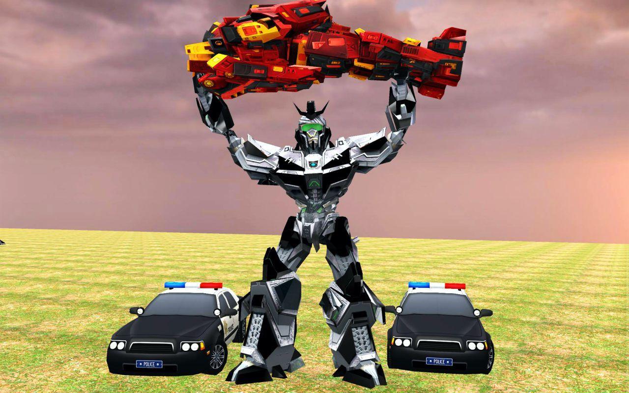 US Police Car Robot Transformation: Robot Strike