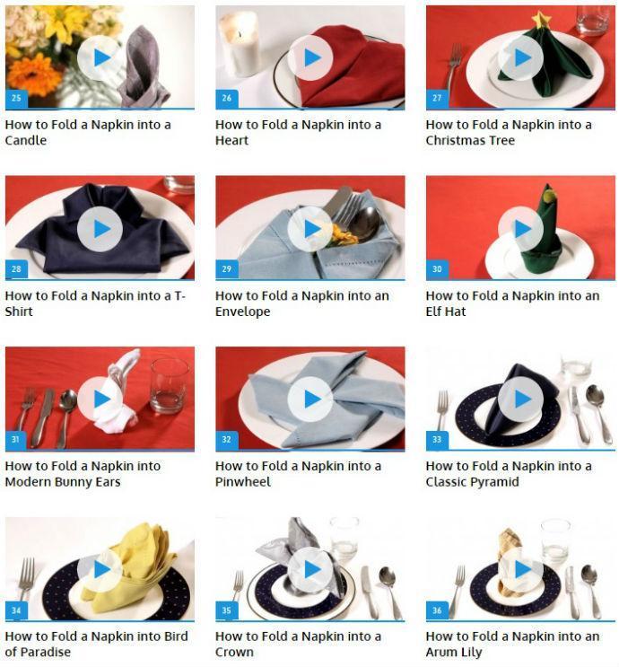 Fold Napkins (Guide)