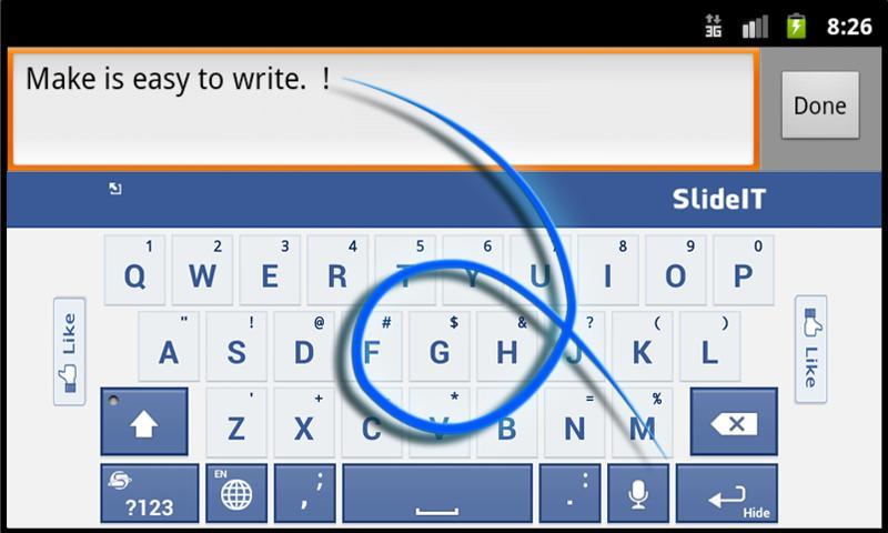 SlideIT Facebook Skin