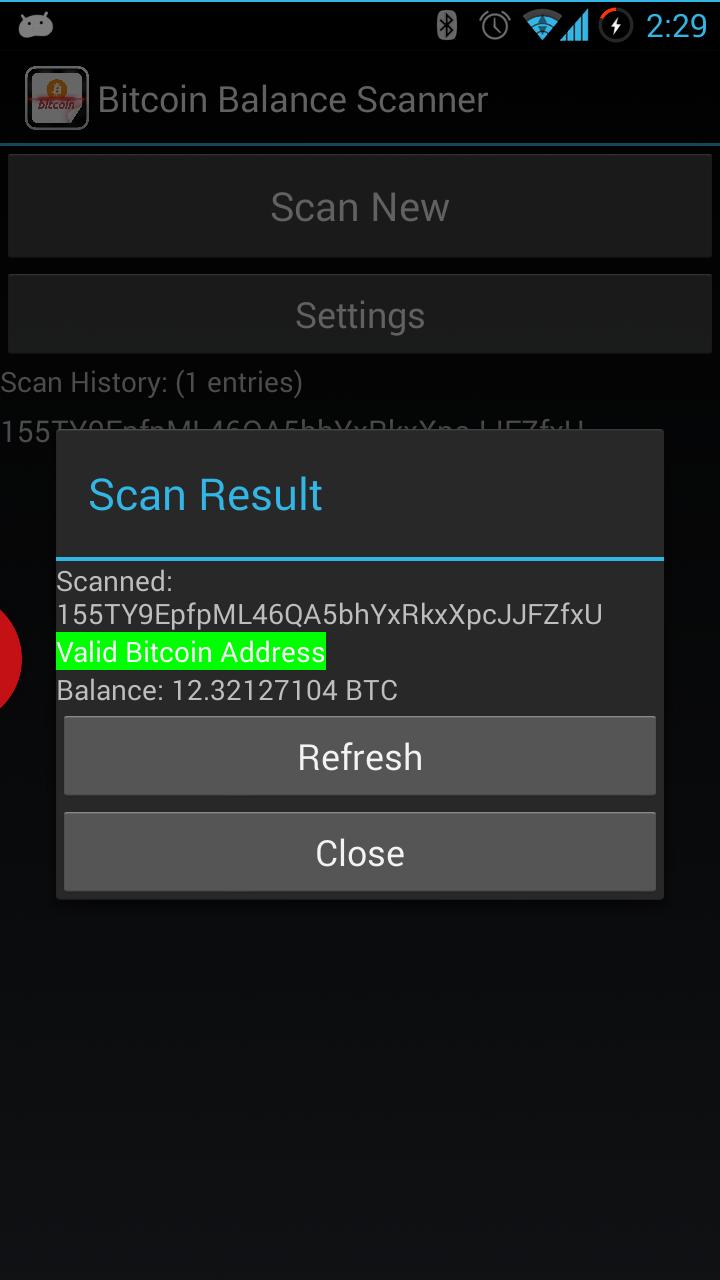 Bitcoin Balance Scanner