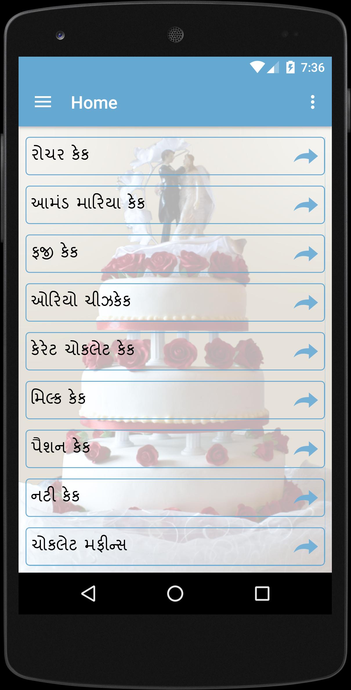 Cake Recipes in Gujarati
