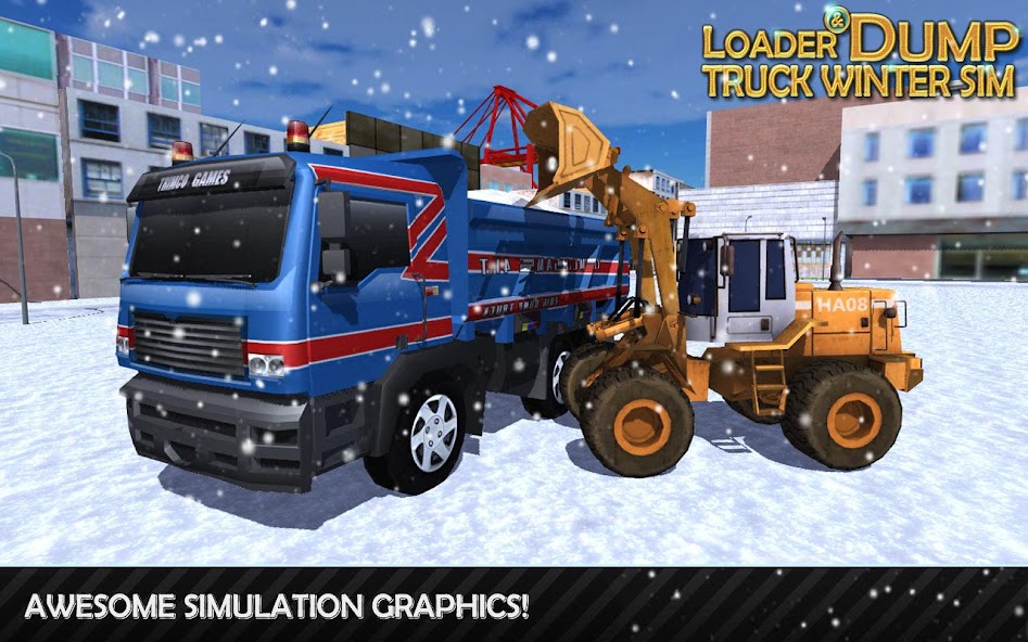 Loader & Dump Truck Winter SIM