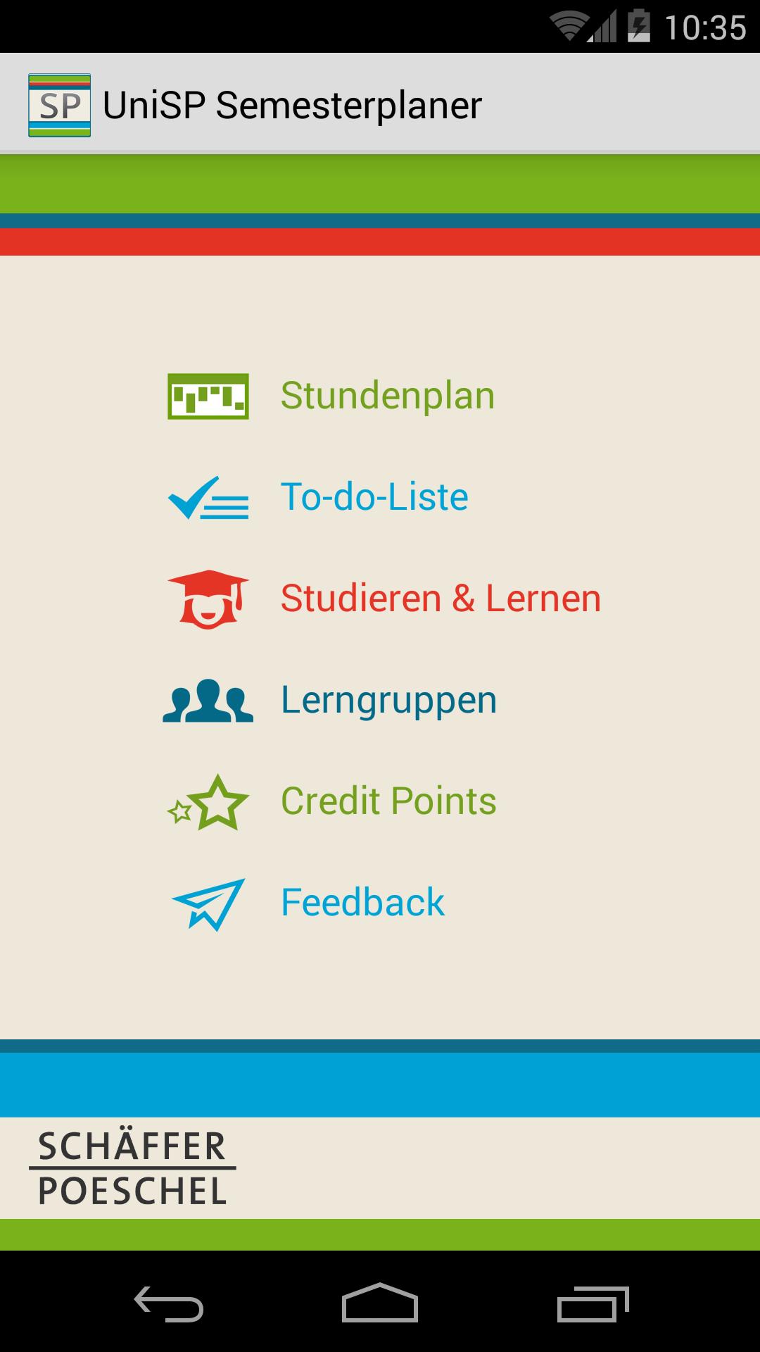 UniSP - Semesterplaner