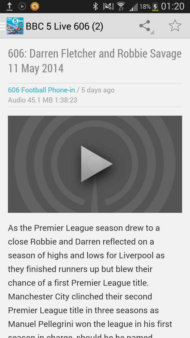 The Football Podcast App