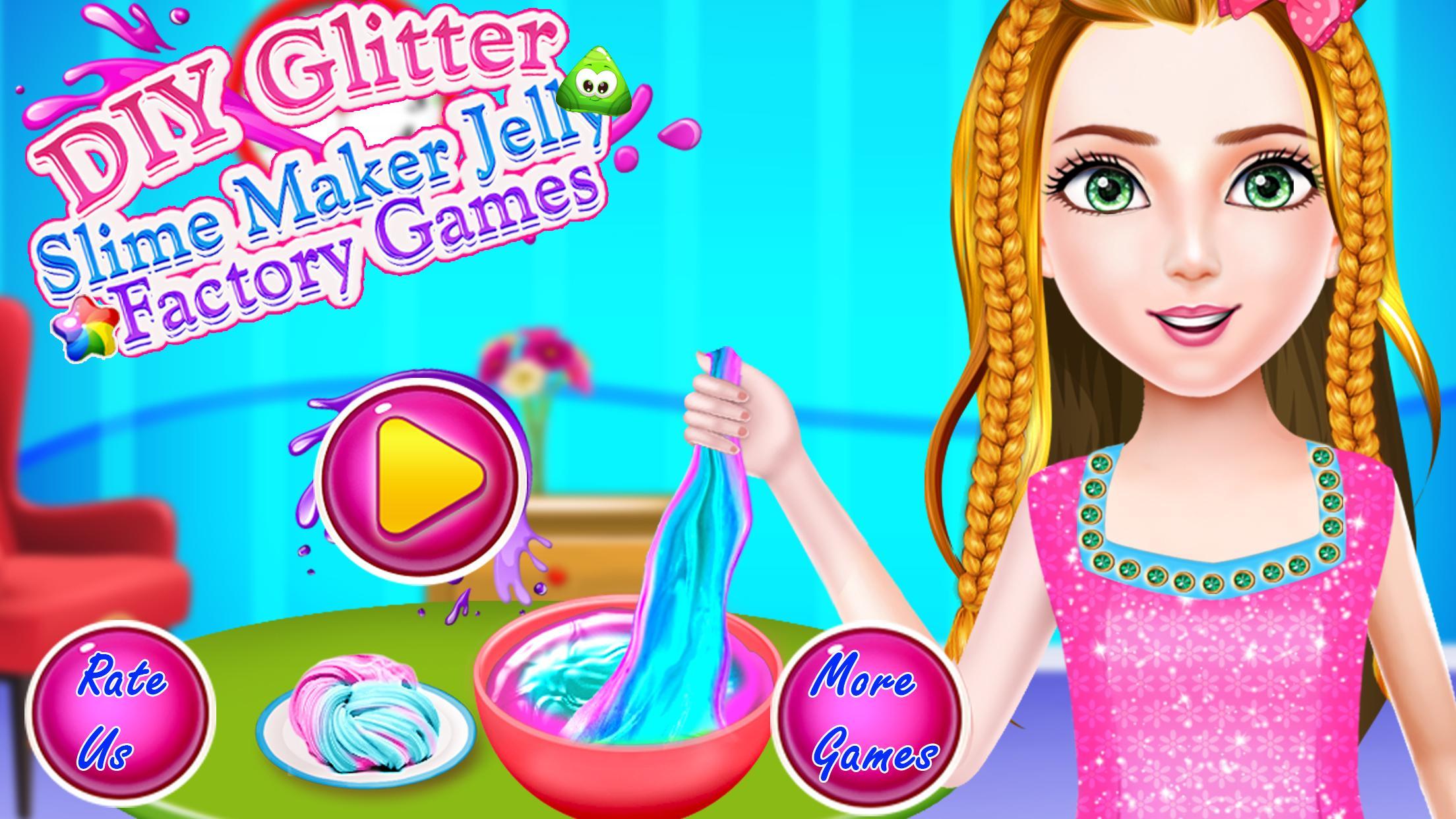 DIY Glitter Slime Maker - Jelly Factory Games